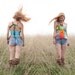 Hand Crochet Tank Top Shirt Corset Back Lined Hippie Boho Colorful Granny Squares OOAK One Size Fits All