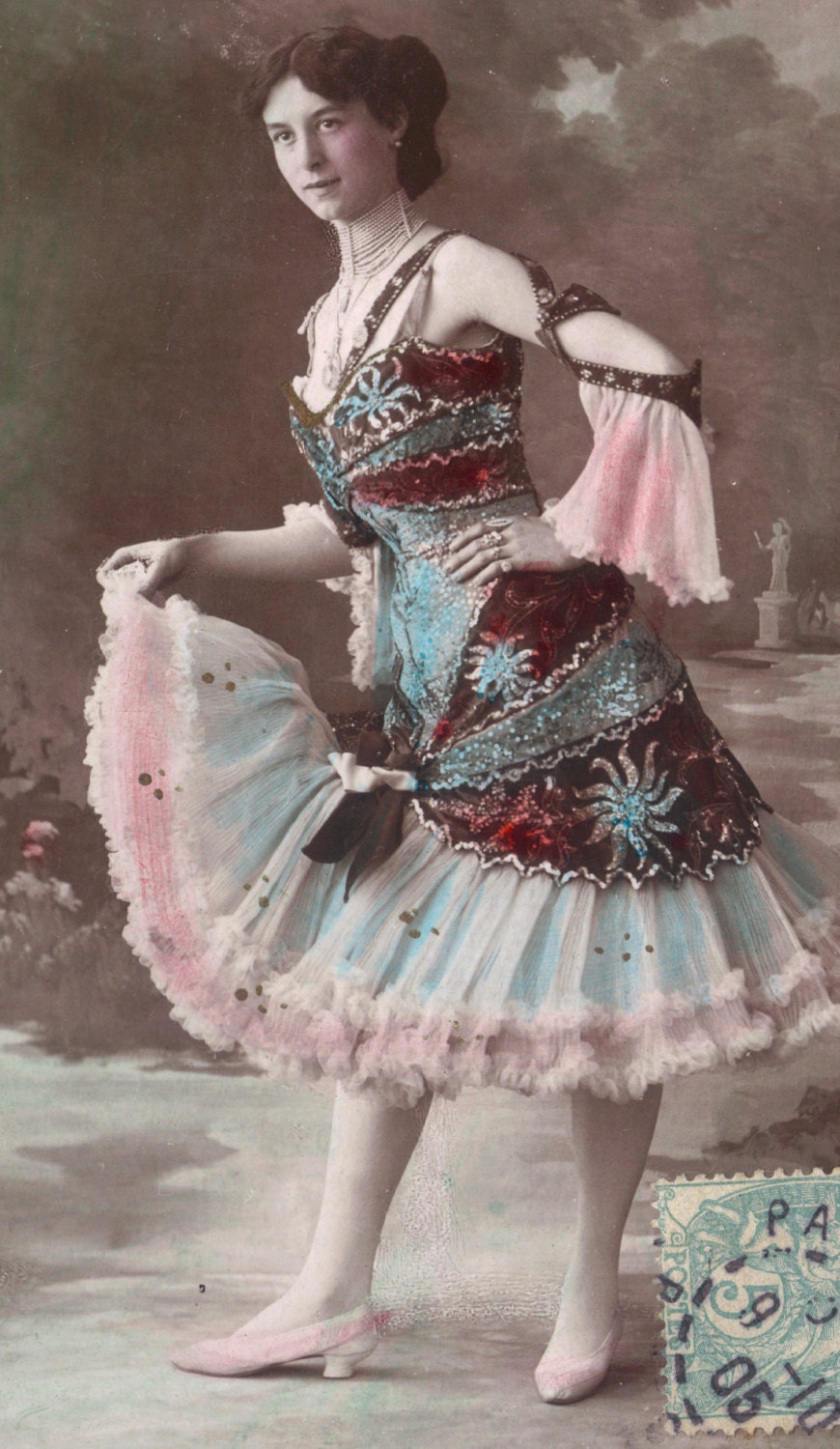 Hand-Tinted Steglitz Oranotype, circa 1905