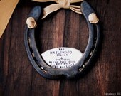 CUSTOM - The Fleur De Lis Love and Luck Horseshoe - Personalized for Your Home - The Handmade Original by Sycamore Hill