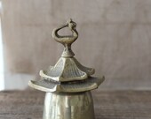 v i n t a g e brass pagoda bell