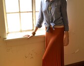 Maxi Skirt, Long skirt, Jersey knit skirt for the summer, Pick a color