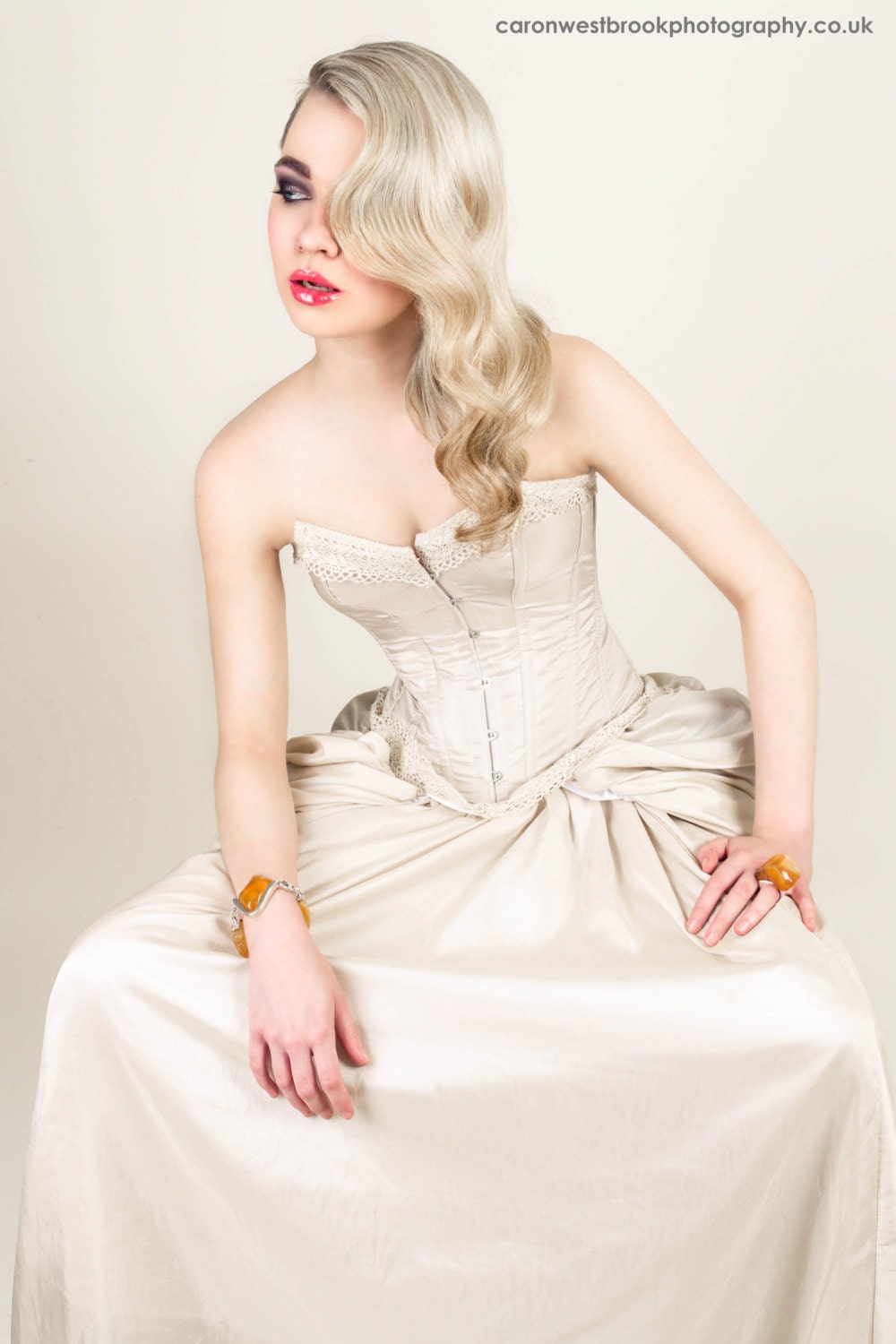 MADE TO ORDER Steampunk/ Victoriana inspired wedding / prom dress/ gown