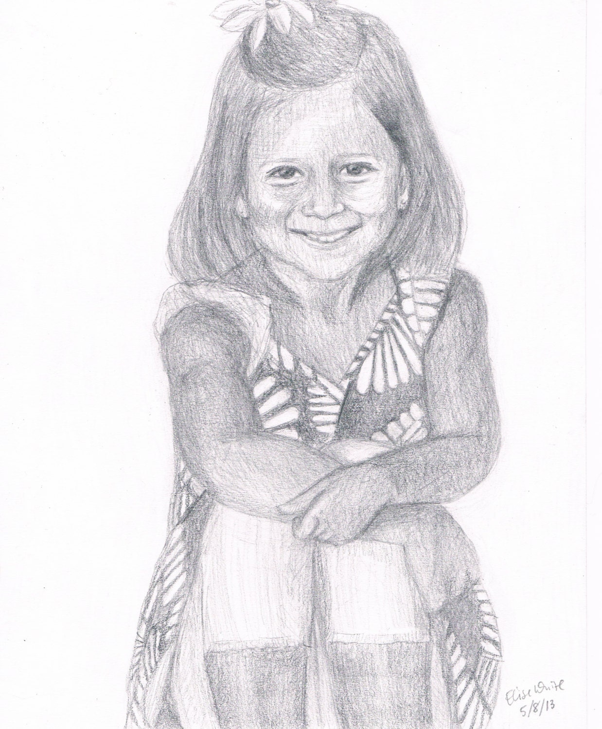 Custom 8 x 10 Pencil Portrait