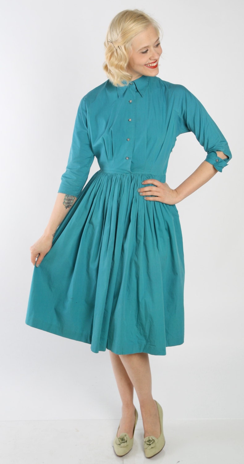 1950s Dress // vintage 50s DORIS FEIN // One Fine Day