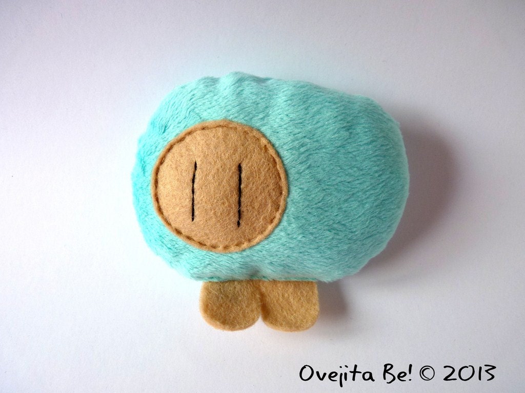 Sheep Plush, Minky Blue