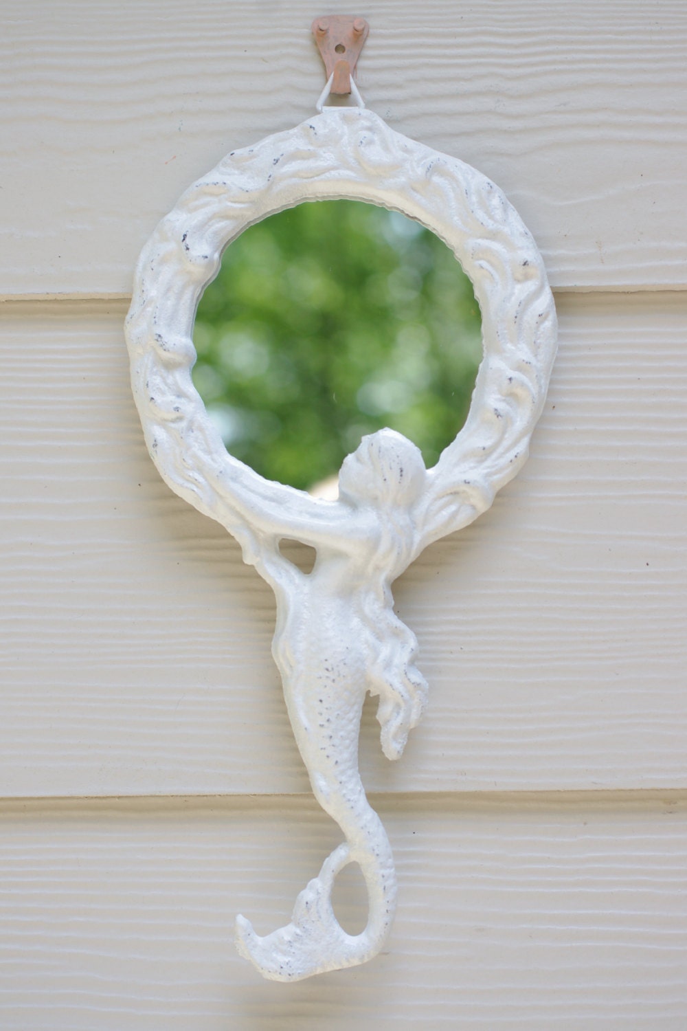 Cast Iron Mermaid Wall Mirror