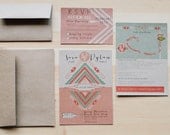 Southwestern Desert/ Joshua Tree Wedding Invitation Set
