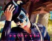 RESERVED CUSTOM ORDER - For Mini - Custom Skull and Rose Day of the Dead Crown