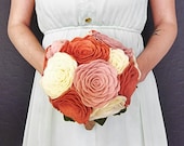 Handmade bridal bouquet- pick your colors