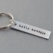 Dr Who Hello Sweetie Hand Stamped Keychain by TheCopperFox