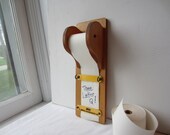 Vintage Industrial Paper Roll  Memo / Notepad / Grocery List / Wall Hanging - Lufco Junior Acheivement Co