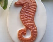 Seahorse Handmade Soap Glycerin Oval Bar Sea Life Ocean Marine Fish U Pick Scent