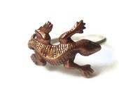 Salamander Ring, Lizard Ring, Hammered Sterling Silver, Handforged Ring, Animal Jewelry