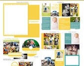Simply Modern Marketing Set - Templates for Photographers - Brochure, Postcard, DVD, Business Card And More - INSTANT DOWNLOAD