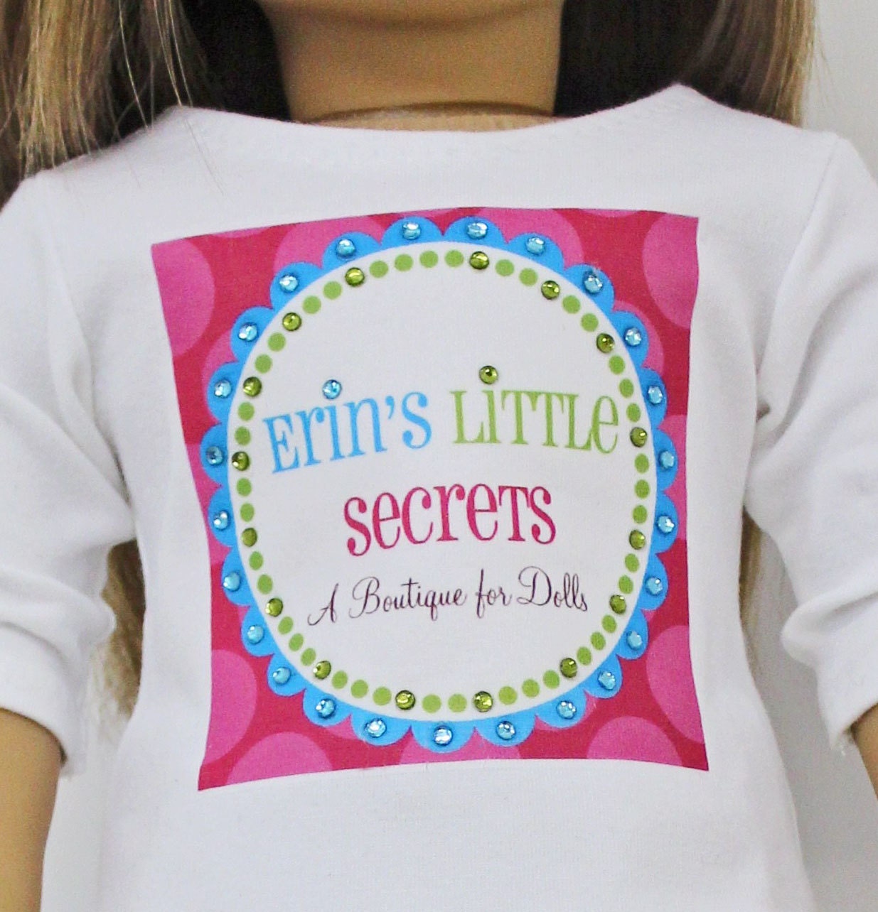 Erin's Little Secrets Logo T-Shirt for American Girl/18" Dolls
