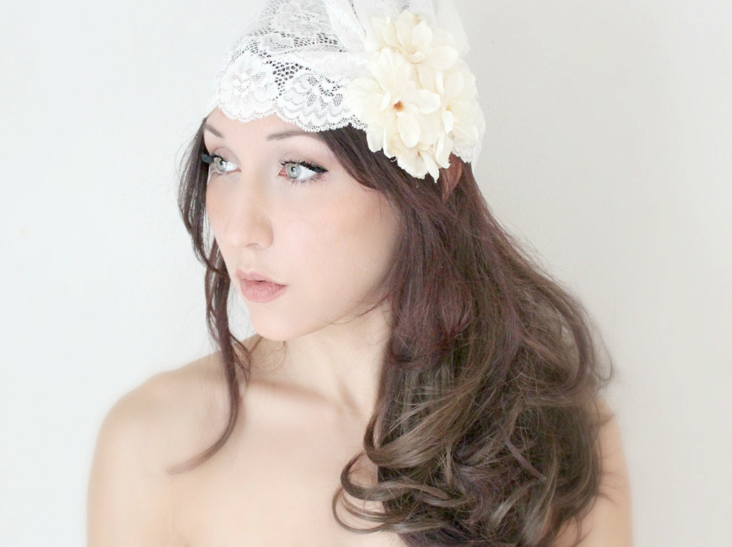 Italian Lace Bridal Cap, Wedding headpiece, wedding accessories, lace hat, bridal hair