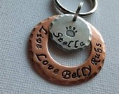 Live Love Belly Rubs -Pet ID Tag 1.25"
