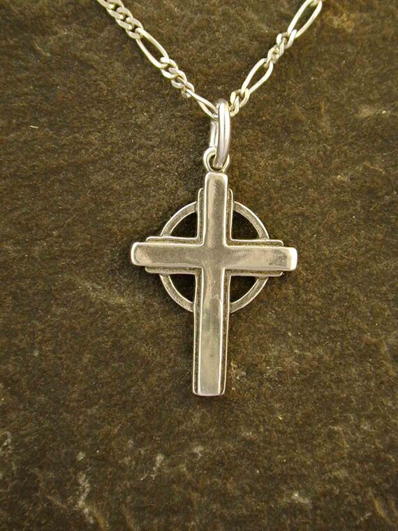 Sterling Silver Celtic Cross Pendant on a Sterling Silver Chain