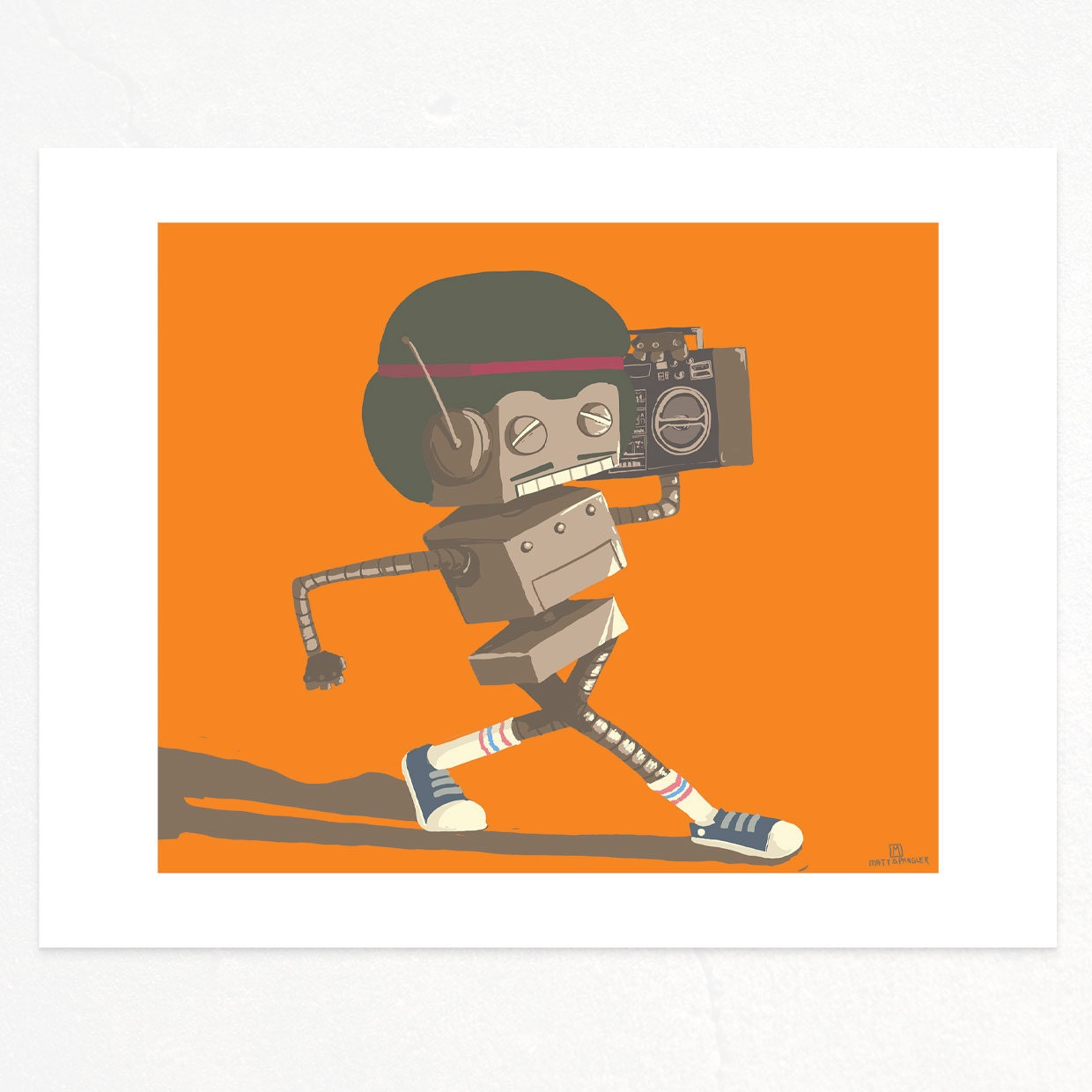 Juss struttin' 11x14 robot print