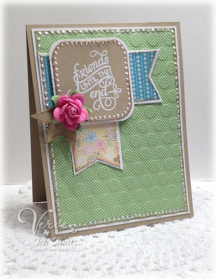 Friends Until The End, handmade card