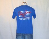 Vintage Super Soft 1986 INDEPENDENCE DAY RUN Court House Marathon Graphic Men Medium T-Shirt