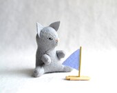 kitten wolf - soft sculpture animal