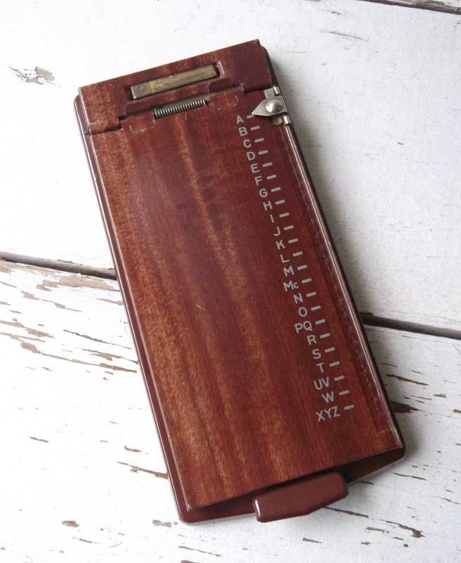 Vintage Mid Century Address Book
