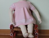 Vintage Baby Dress, Pink Knit, from France, size 6 Months