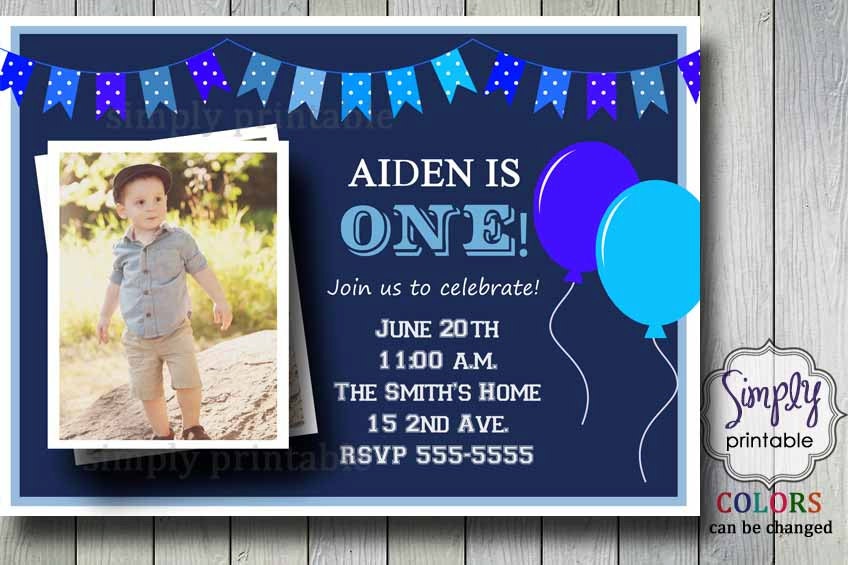 1st Birthday Invitation for Boys Il_170x135