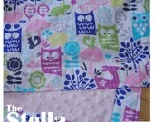 The Stella Stroller Blanket in Forest Life