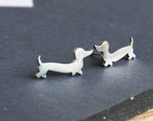 Dachshund Earrings Doxie Studs Wiener Dog Jewelry Daschund Studs Sausauge Dog Love