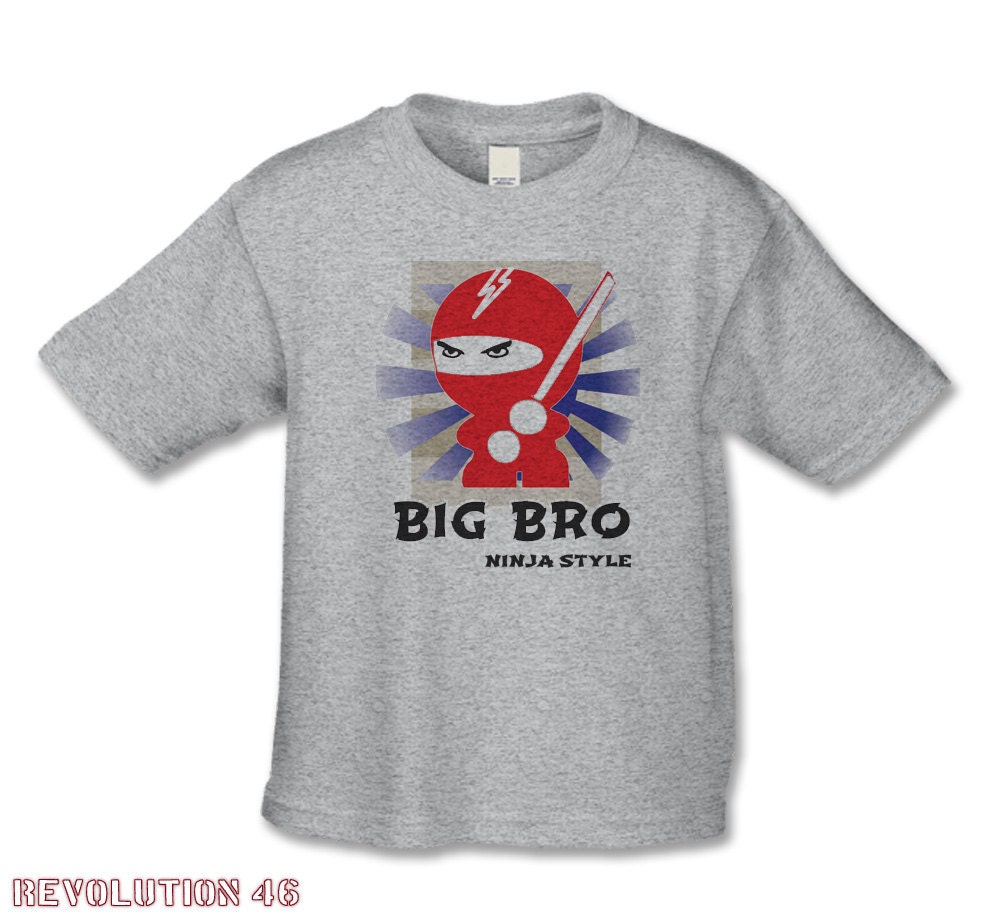 Big Brother Announcement - Ninja Style Big Brother Shirt  ( Ninja Style Big Bro mutlo Ink ) Pregnancy Reveal