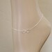 Sterling Silver Infinity Anklet... Endless Love