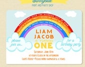Somewhere Over The Rainbow Birthday Party Invitation Il_170x135
