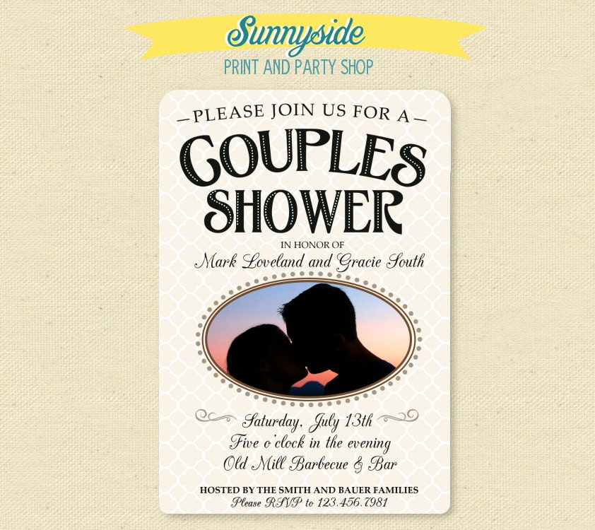 Southern Charm Couples Shower Invitation - Custom Photo - Printable Il_170x135