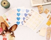 Vintage Heart Label Stickers- MULTI-PACK