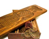 Vintage Wooden Speculaas Dutch Cookie Mold Springerle 1930s