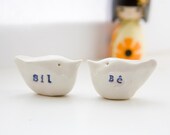 Custom bird personalized engagement gift for couples small size