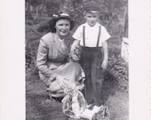Easter Baskets and Chocolate Bunnies- 1950s Vintage Photograph