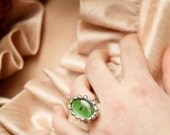 Green Birdwing Butterfly Ring, Butterfly Wing Ring