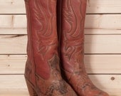 Miss Capezio Size 7 M Brown Cowboy Boots Womens