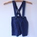 Blue and Black Camping Plaid Overalls