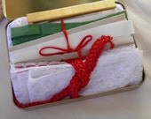 Holiday Craft Pack in Vintage Santa Tin