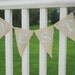 Nest burlap banner. Rustic bunting garland