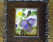 Floral Watercolor, Original Framed Art, Wildflower Art, Mothers Day Gift