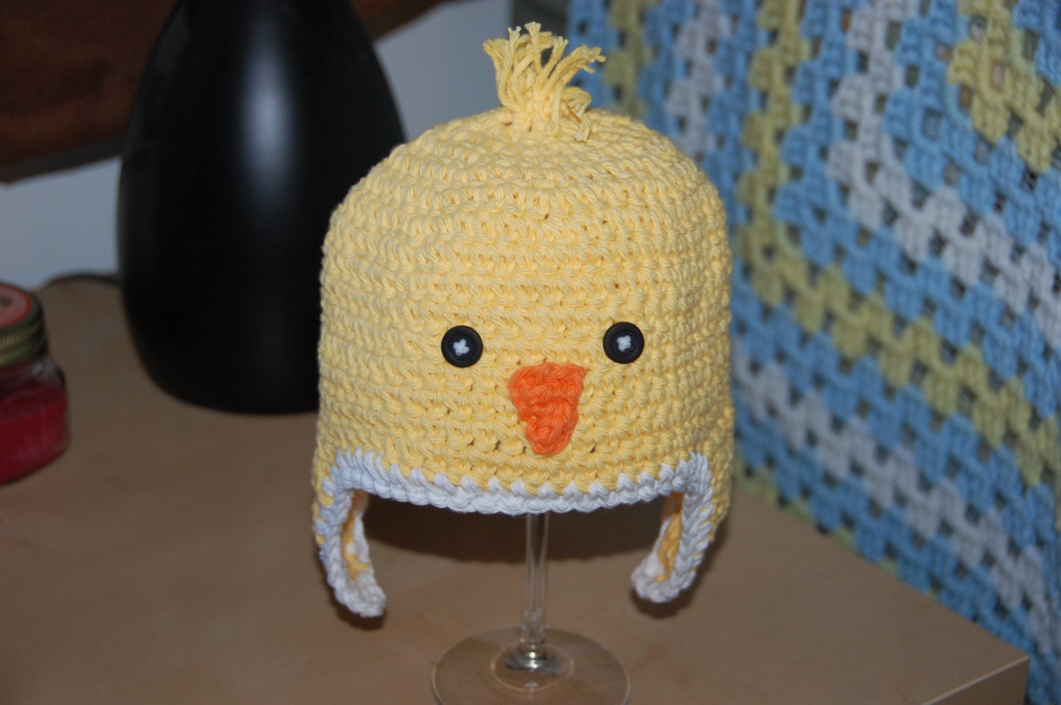 Little Chick Earflap Easter Hat
