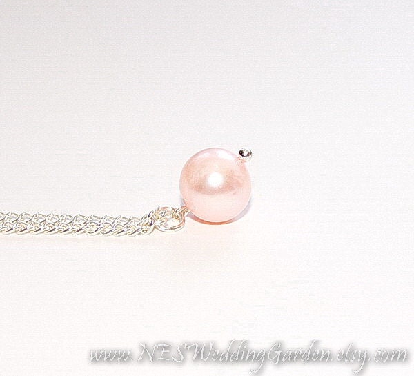 Pink Freshwater Pearl Necklace - June birthstone  Pink Pearl Necklace - Israel