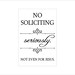 No Soliciting sign
