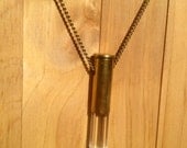 Clear Quartz Bullet Necklace