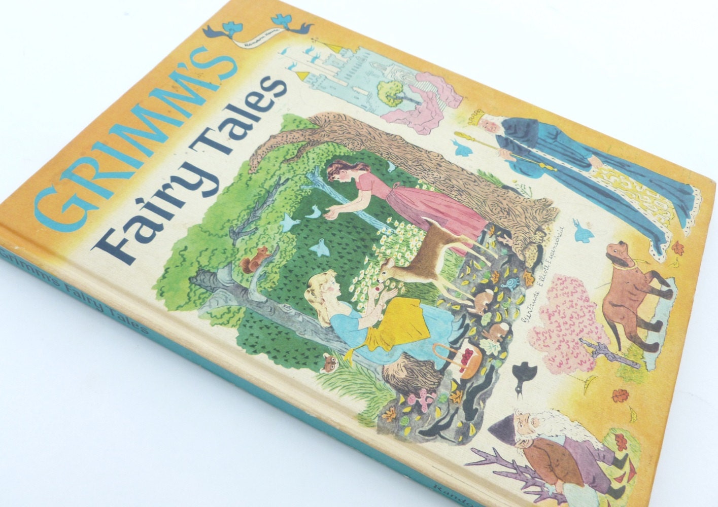 Grimm's Fairy Tales Retold by Rose Dobbs Illustrated by Gertrude Elliott Espenscheid Random House 1955